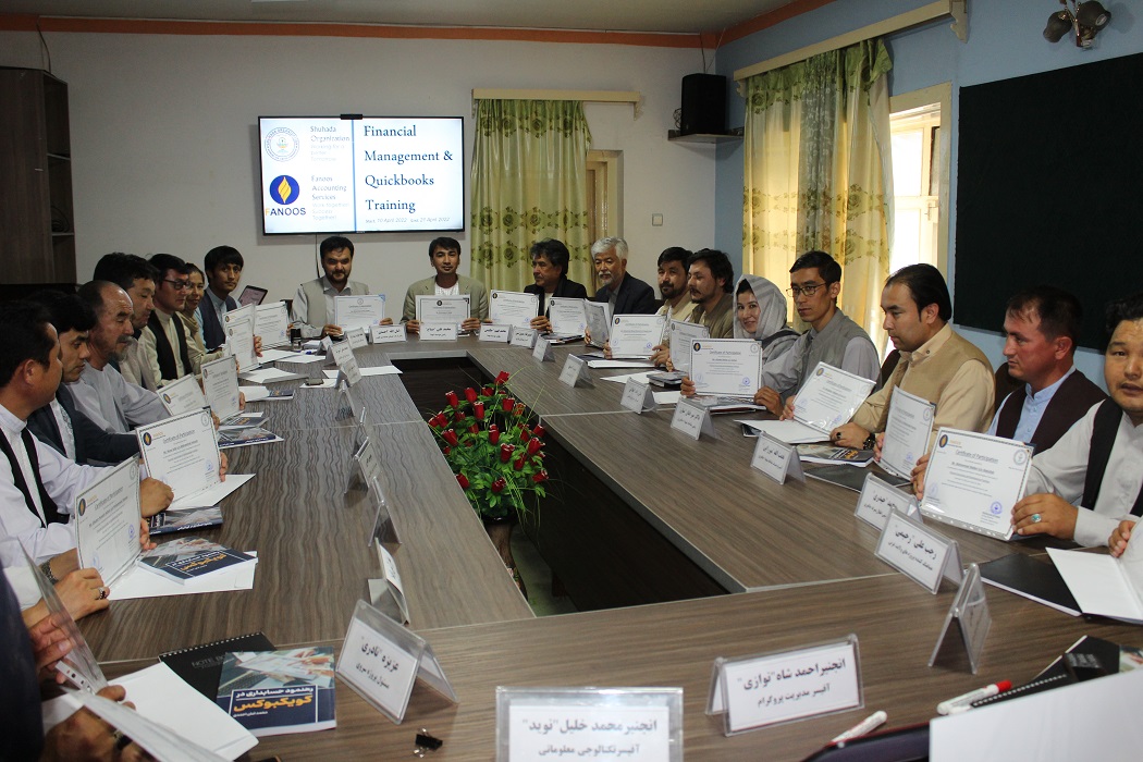 SO staff at Financial Management & QuickBooks Training Program - Kabul